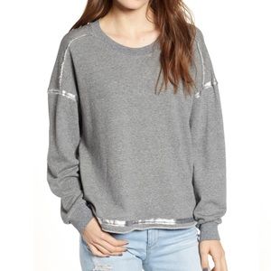NWT Splendid Luna Gray Sweatshirt Top